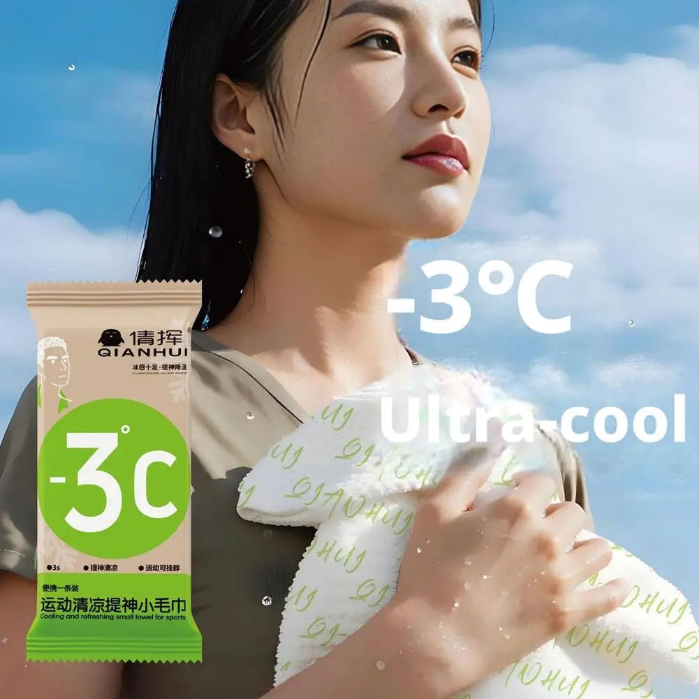 Cooling Towel Neck Face Yoga Golf Sport Running Sweat Wipes Qme