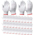 30pcs Nylon Work Gloves for Men Heavy Duty Thickened Wear Resistant Safety Gloves for Construction Repair Work Qme 30pcs