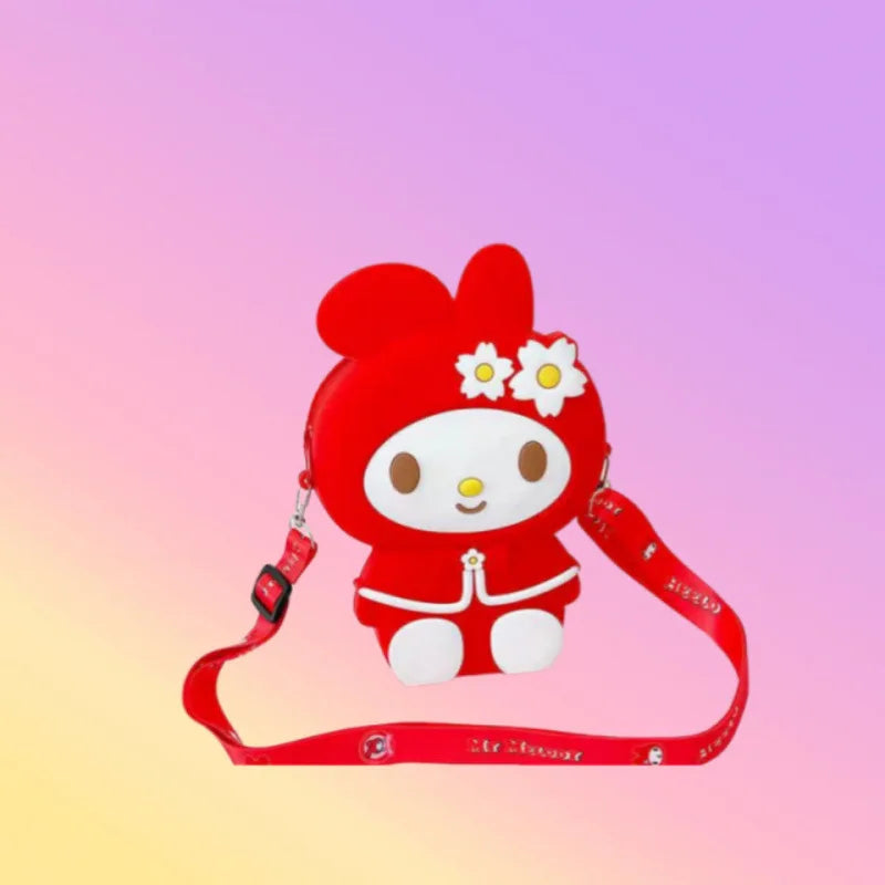 Melody Cartoon Coin Purse Cute, Instagram-Style Fashion Bag for Students Street Style Silicone Crossbody Bag with Toy Design Qme 4