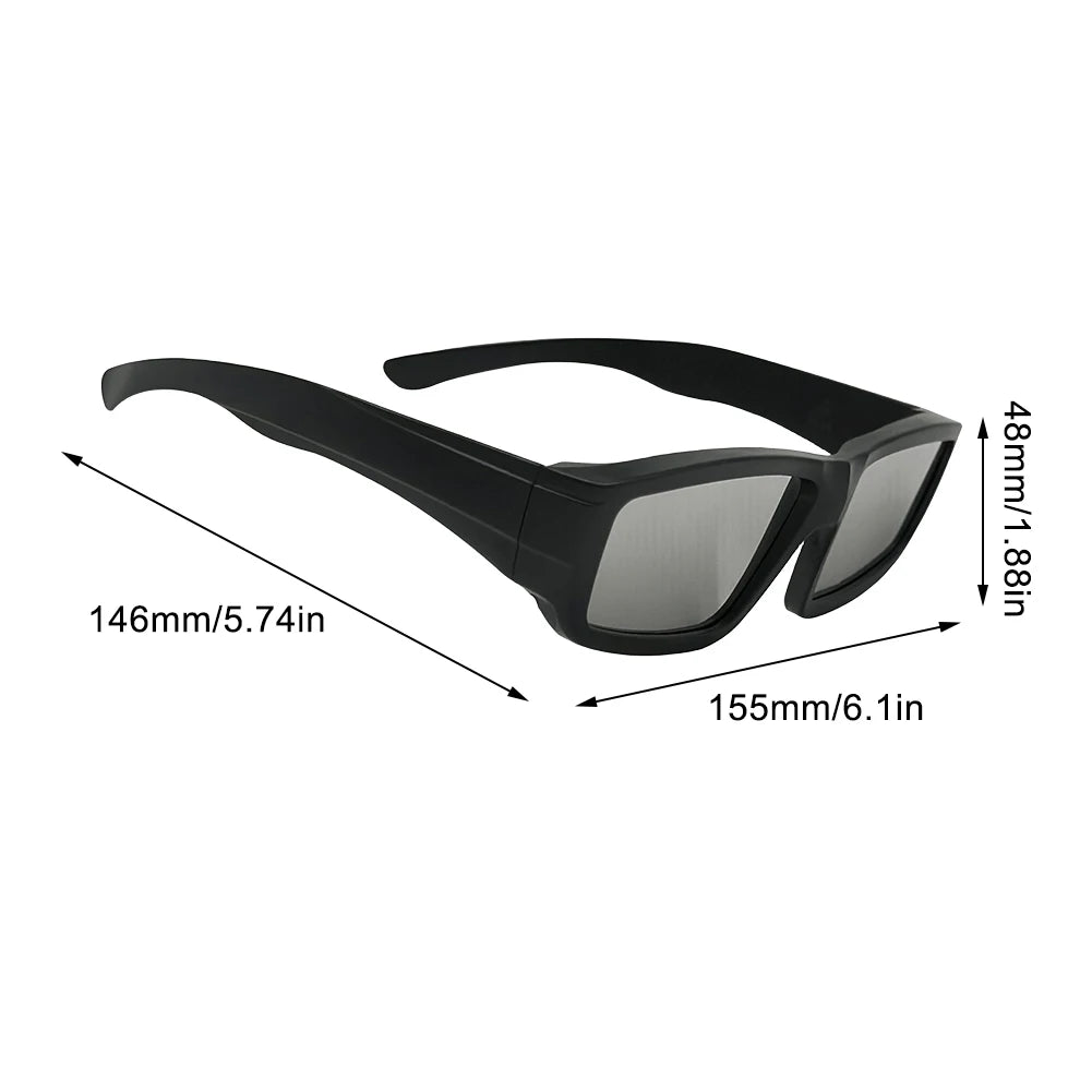 1/2/3/5 Pack Safe Shades ISO Certified Plastic Eclipse Glasses Solar Eclipse Viewing Glasses Direct Sun View Safe Eye Protection Qme
