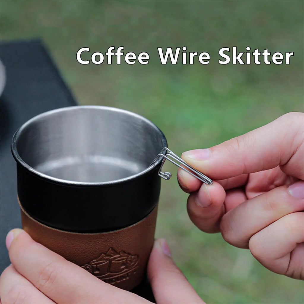 Coffee Wire Spout Stainless Steel Camping Hand Pour Guide Portable Qme Default Title