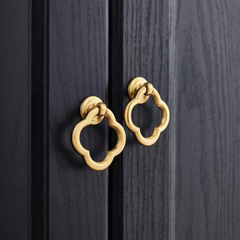 2/4/6 piece vintage modern brushed zinc alloy cabinet knob - elegant metal handles for kitchens, wardrobes and cabinet drawers Qme