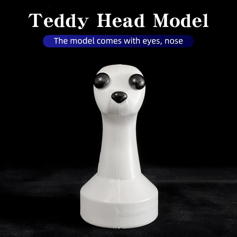 Teddy Pet Simulated Head Hair Fake Dog Head Model Beautician Practice Cutting Dog Hair Dog Body Wig Pet Grooming Student Study Qme