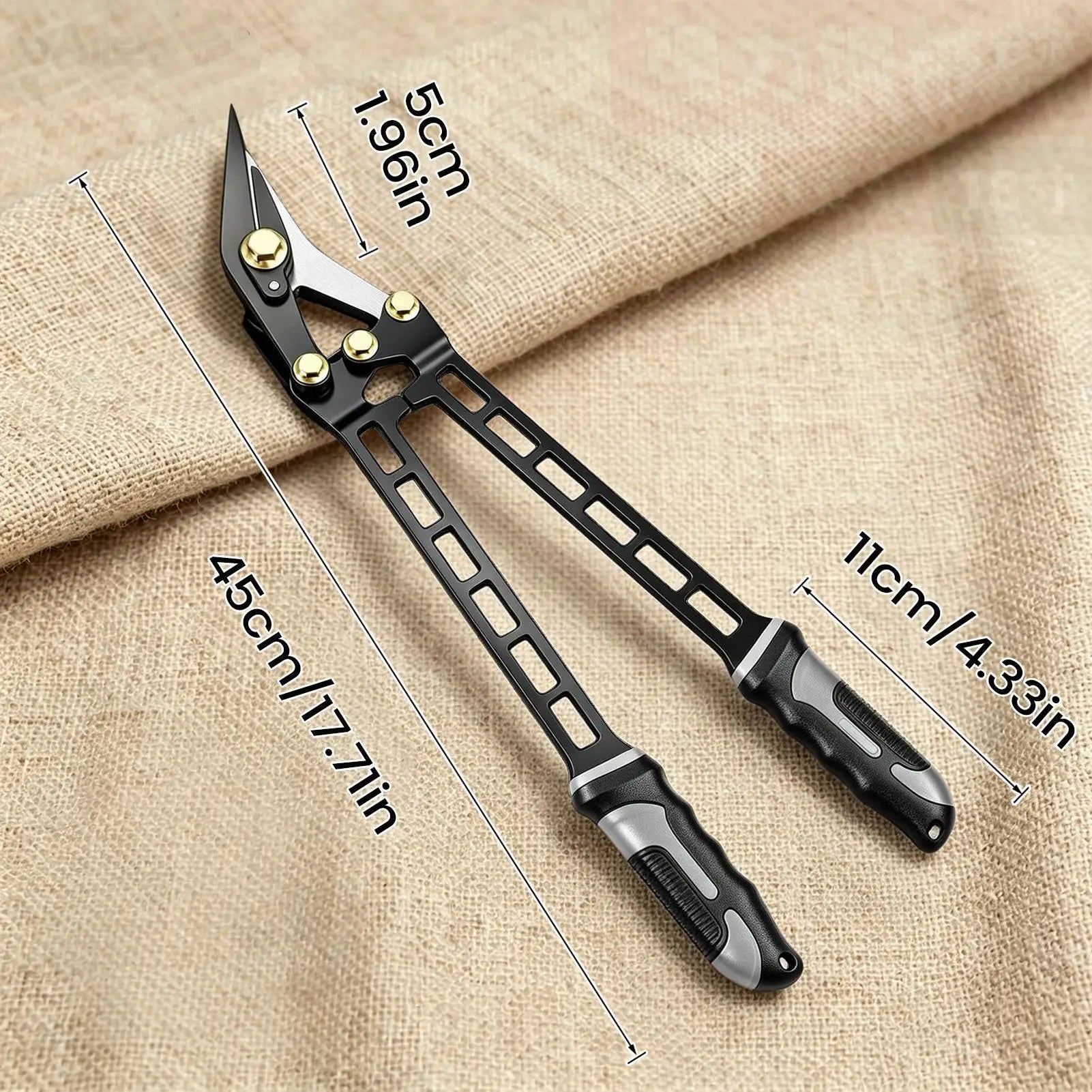 Metal Shears Rust-resistant Long-lasting Ergonomic Grip Scissors Qme