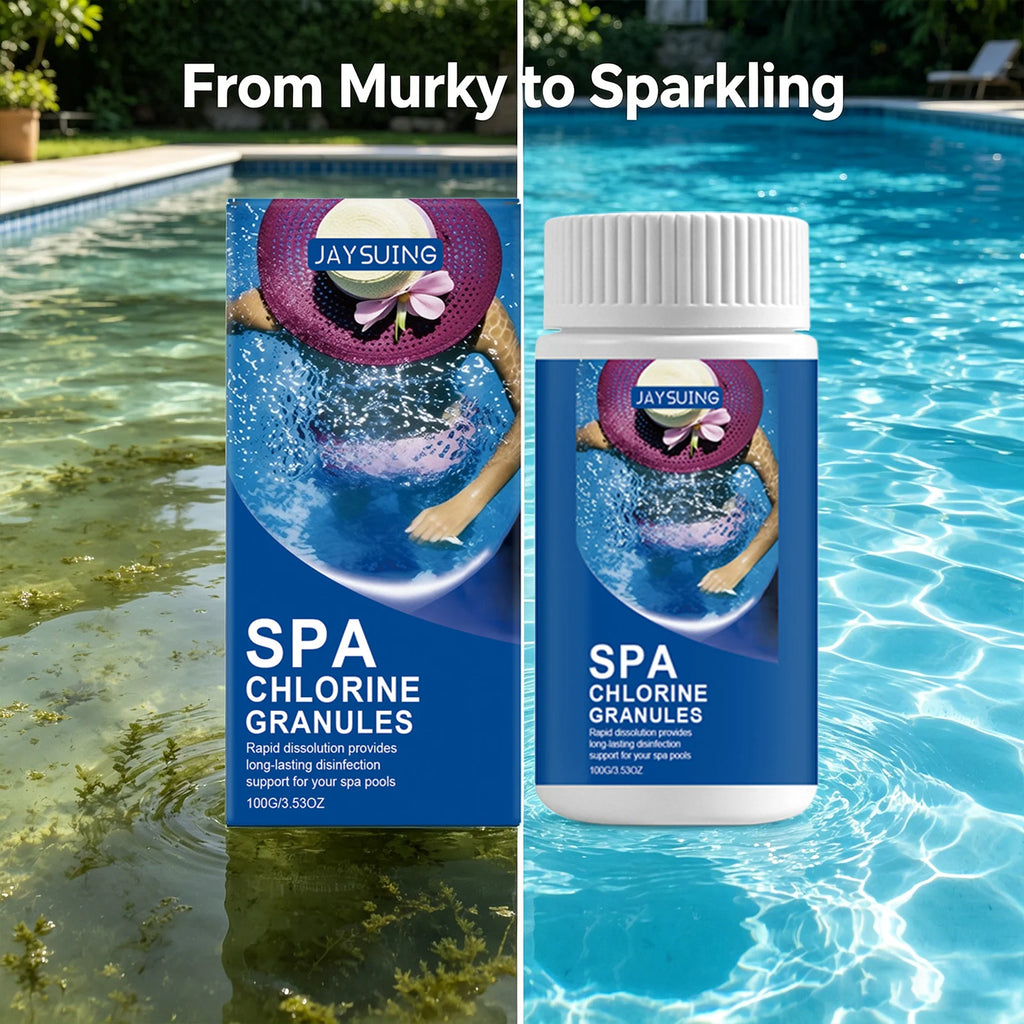 Spa Chlorine Granules Reducing Bacterial & Algae Growth Improving Water Quality Optimize Ph Fast Dissolving Pools Water Purifier Qme