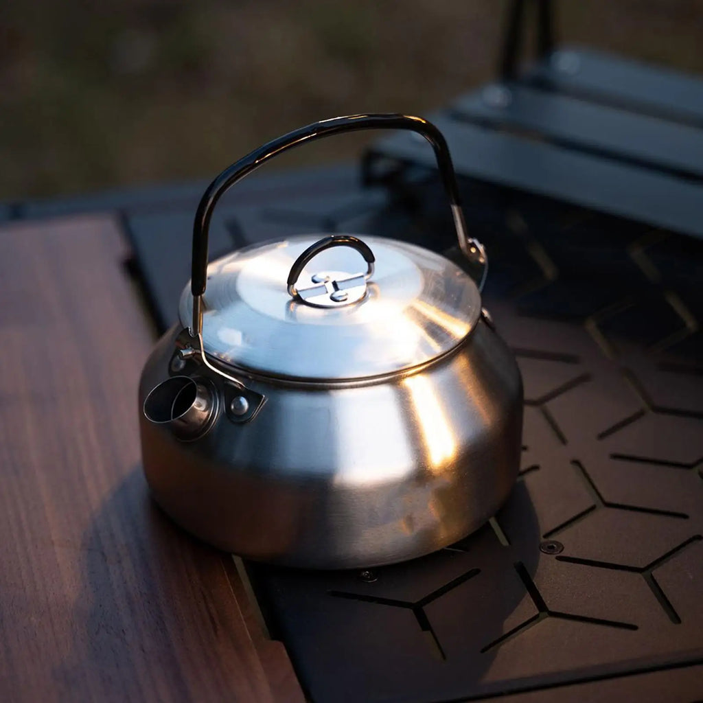 Tea Kettles Stainless Steel Boiling Kettle Foldable Handle Warmer Qme