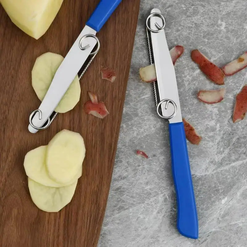 Versatile Stainless Steel Fruit Knives Peeler Ideal Kitchen Use Qme
