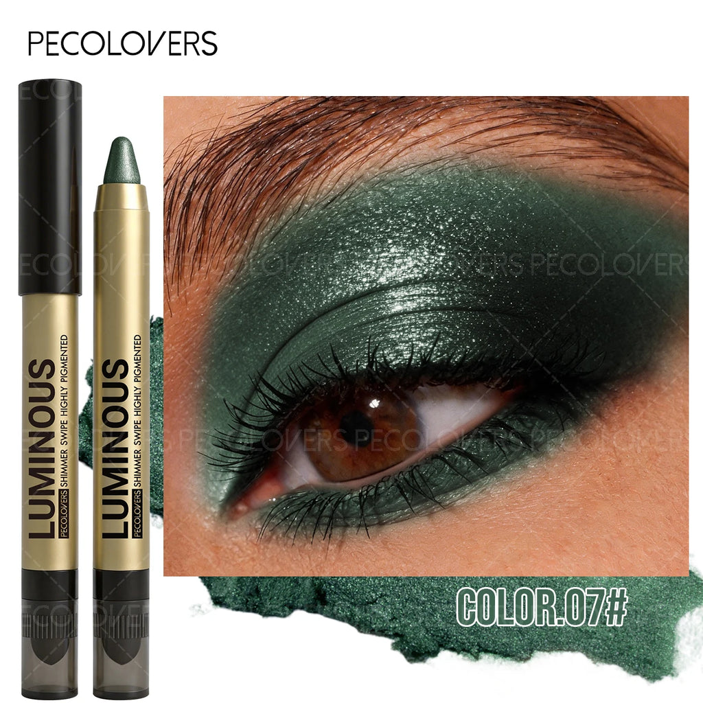 Double-head Eyeshadow Stick Multi-colors Long-lasting Shimmer Shiny Qme 07