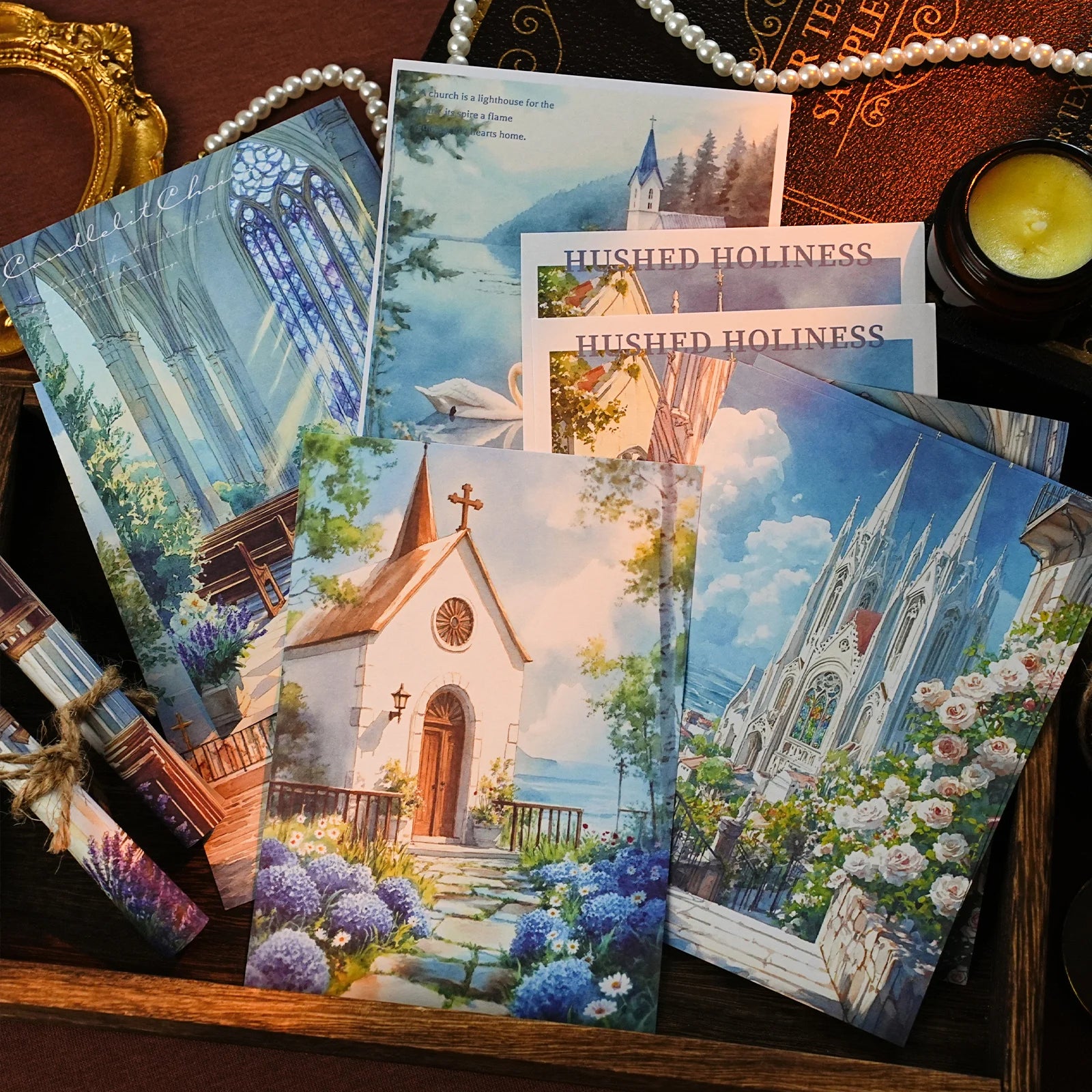 20 sheet Four Seasons Landscape material paper Decor Diary Album Scrapbooking material Background paper junk journal supplies Qme