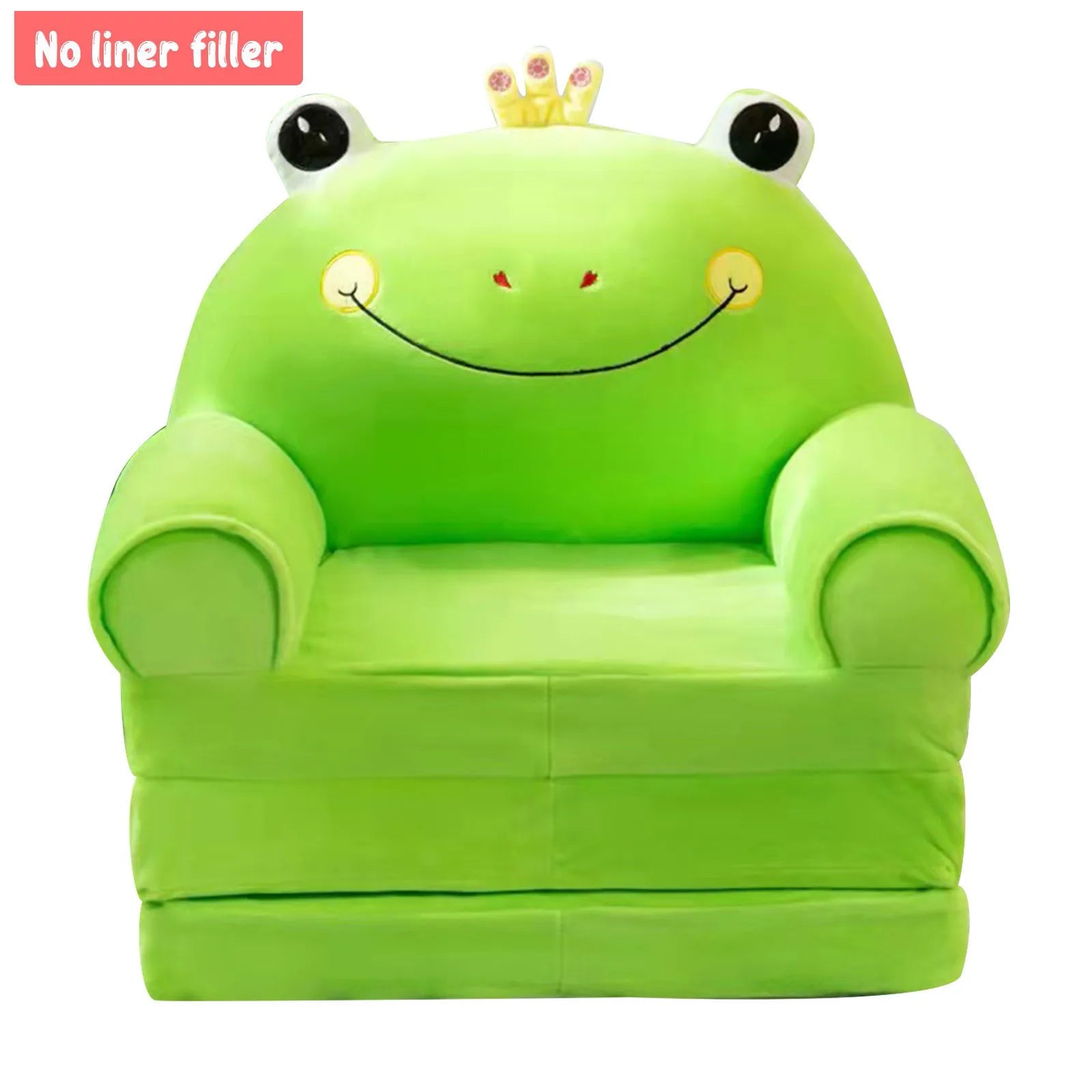 Cartoon Animals Plush Foldable Sofa Cover Foldable Children Sofa Cute Cartoon Lazy Sofa Pillowcase Without Liner Filler Qme B