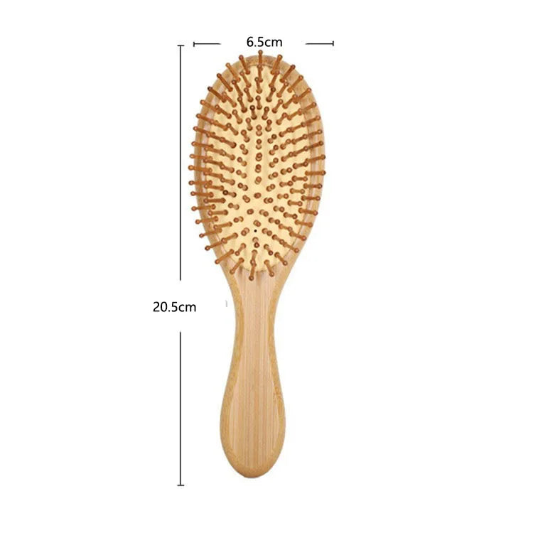 Wood Comb Professional Healthy Paddle Cushion Hair Loss Massage Brush Qme Round Comb China Mainland