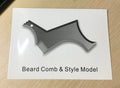 Beard Styling Trimming Tool Adjustable Shaper Clean Lines Includes Qme black