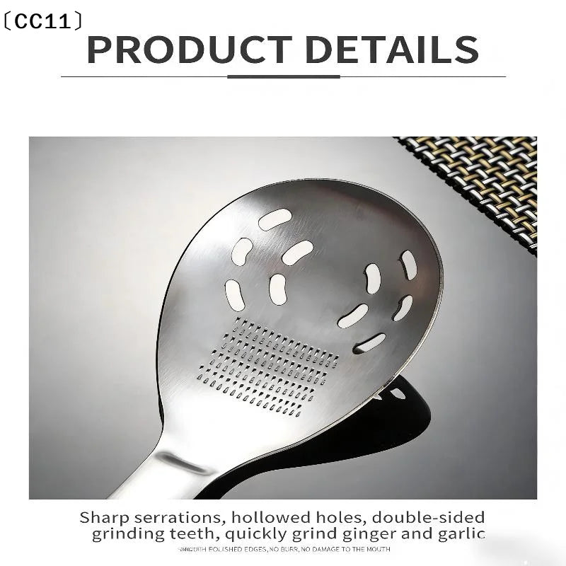 Multifunctional Potato Masher Slotted Spoon Egg Separator Durable Qme