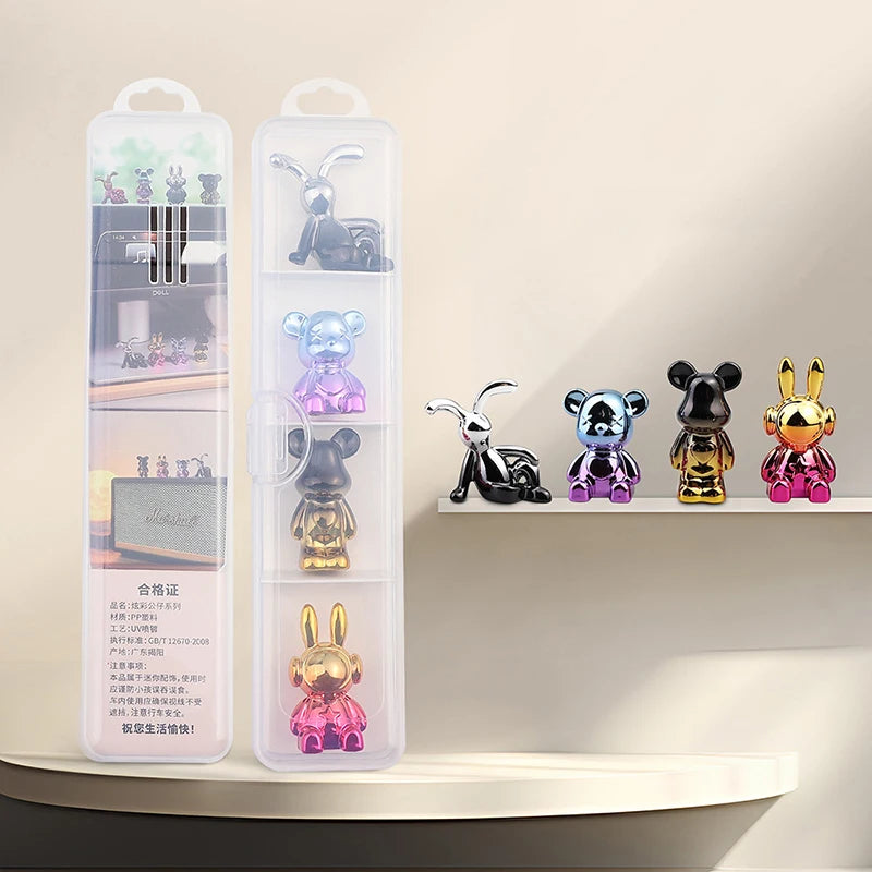 Cute Cartoon Bear Car Interior Decorations Center Console Ornaments Qme A12