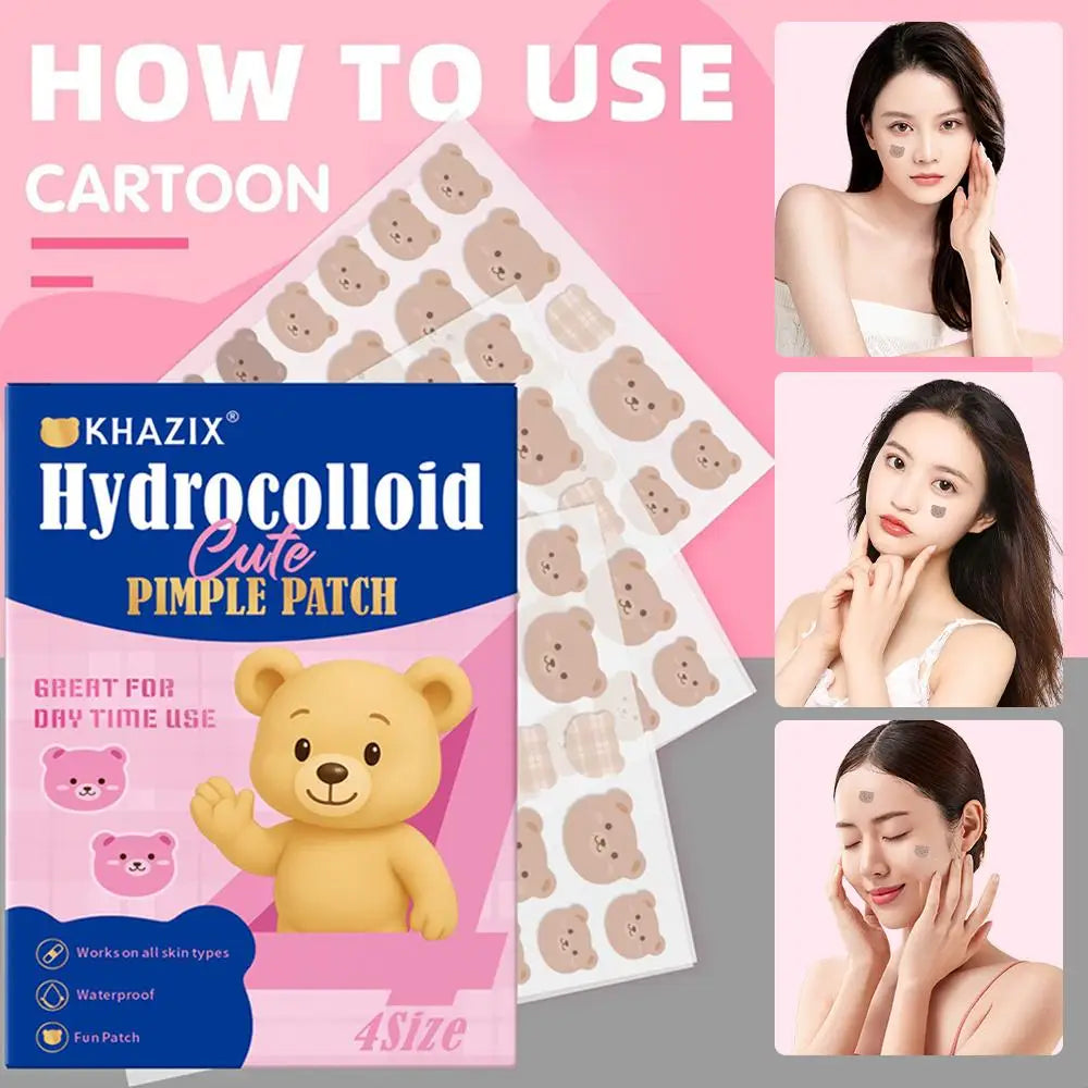 720 1020 Counts Bear Pimple Patches Cute Acne Hydrocolloid Waterproof Qme
