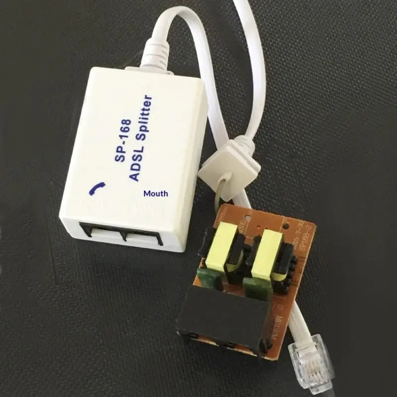 DSL Filter Splitter ADSL Phone Line Male 2 Female RJ11 6P4C 6P2C Qme