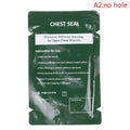Safety Survival Emergency Trauma Sticker Chest Seal Vented First Aid Qme 2no hole
