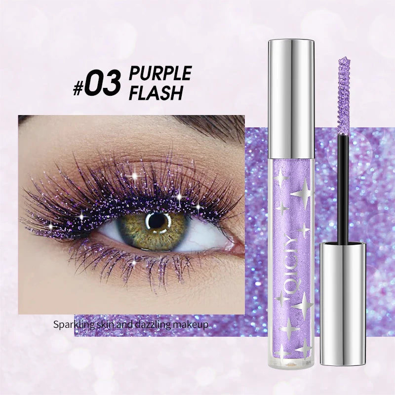 Shiny Eye Black Waterproof Sweat Resistant Durable Formula Creates Qme 03 PURPLE FLASH