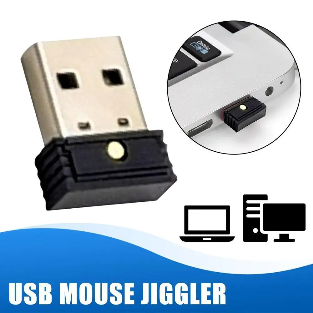 NEW USB Undetectable Automatic Computer Mouse Computer Movement Jiggler Keeps Simulate Mouse Awake Mover Shaker Qme