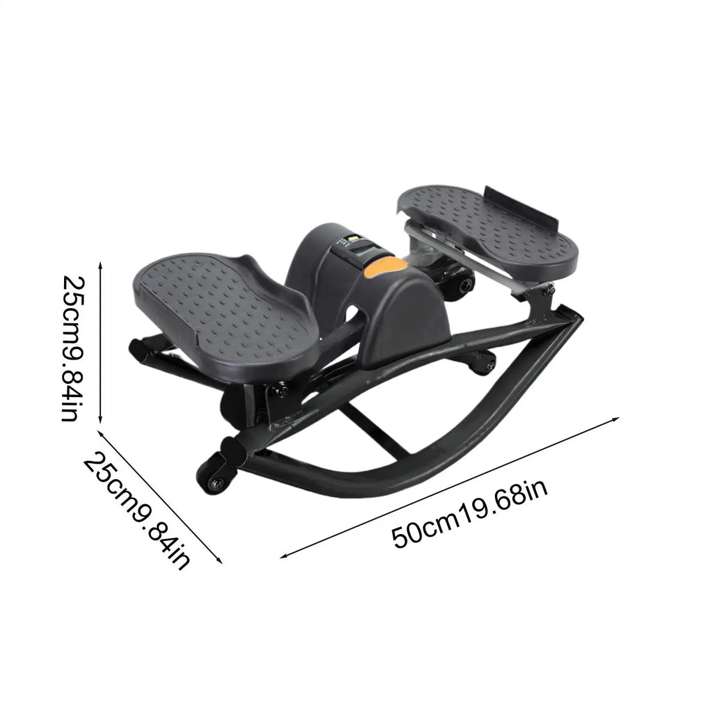 Rock Stepper Exercise Equipment Portable Silent Lateral Stepper Machine for Home Apartment Dorm Office Gym Legs Abs Glutes Women Qme