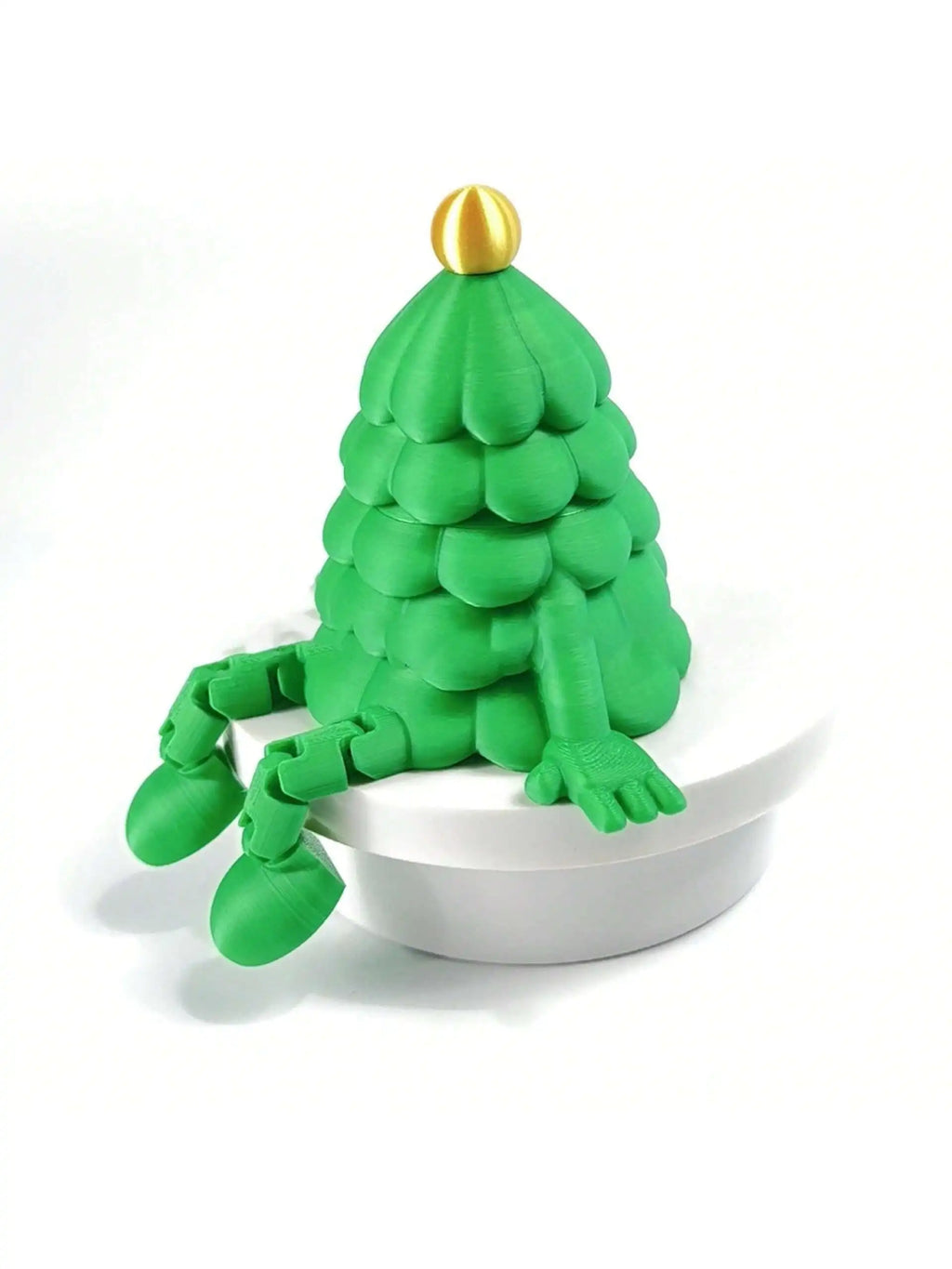 1 Sitting Christmas Tree 3D Printed Toy Ornament Storage Box Qme