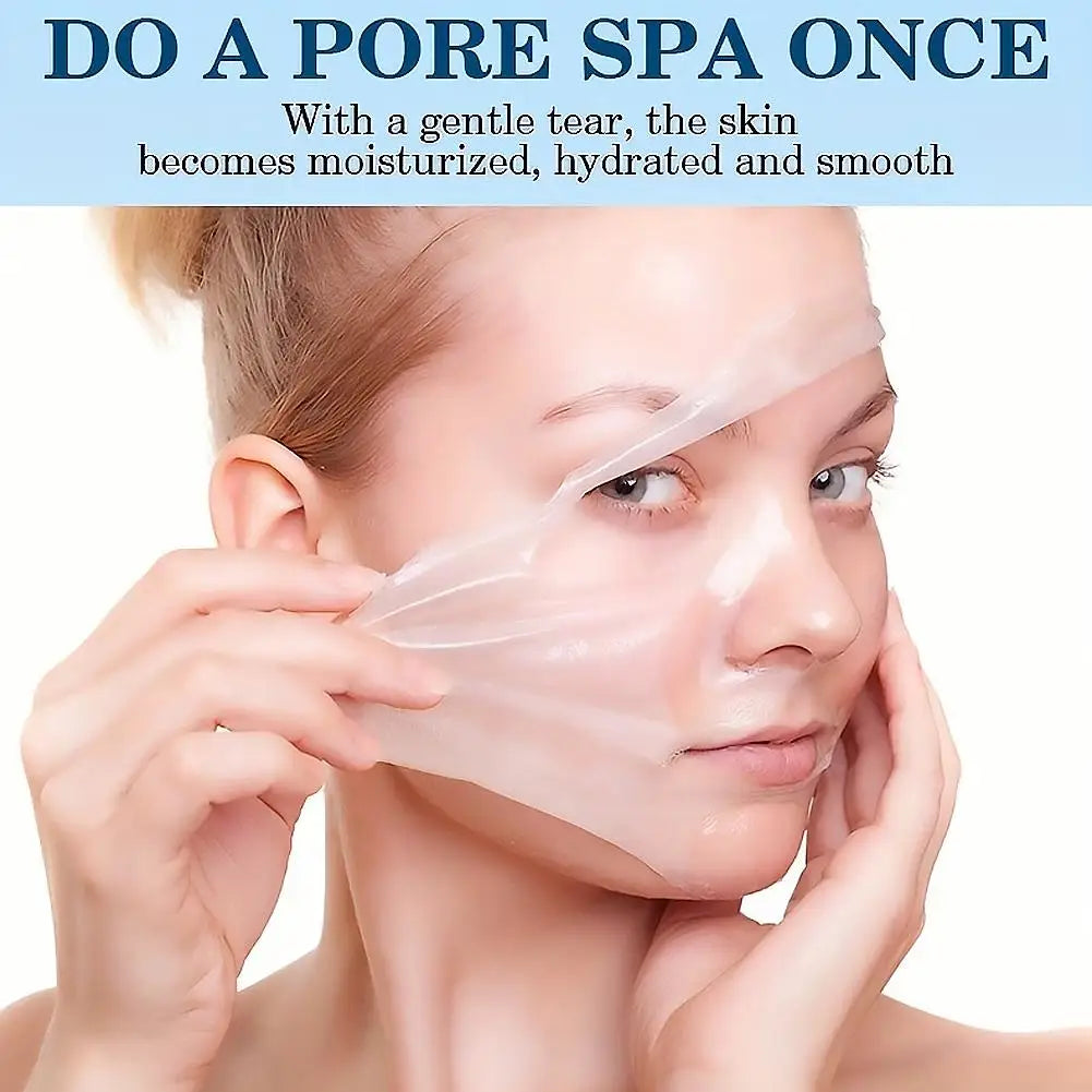 Blue Copper Peptide Peel-Off Mask Face Lifting Skin Masks Night Wrapping Woman Overnight Moisturizing Firming Skincare Qme