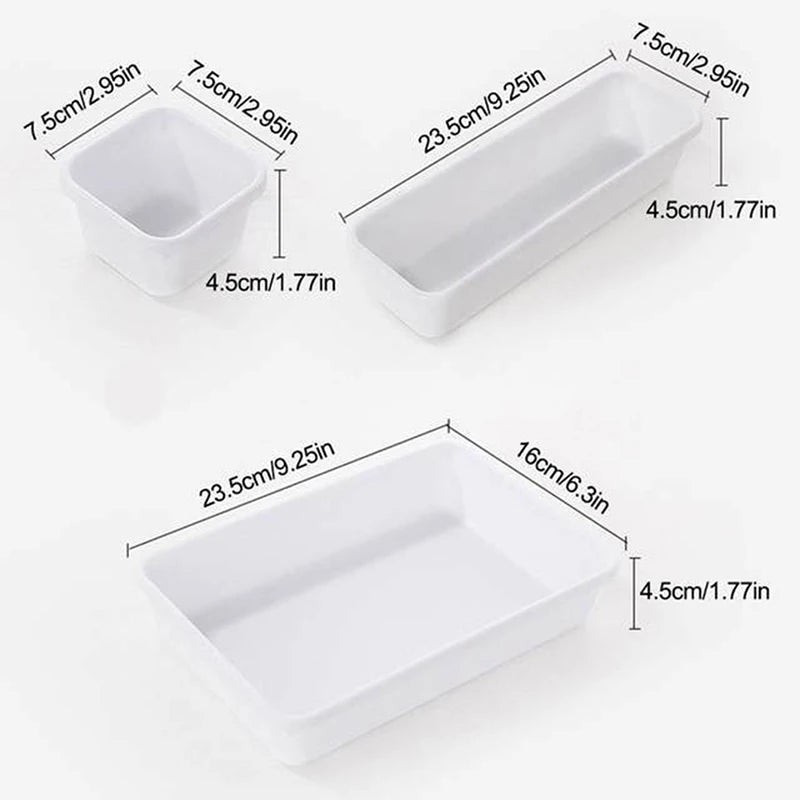 Kitchen Bathroom Makeup Organizer Boxes Drawer Organizers Separator Qme