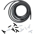 Windshield washer fluid hose, suitable for most car windshield washer hoses, includes a nozzle and a hose clamp Qme Black
