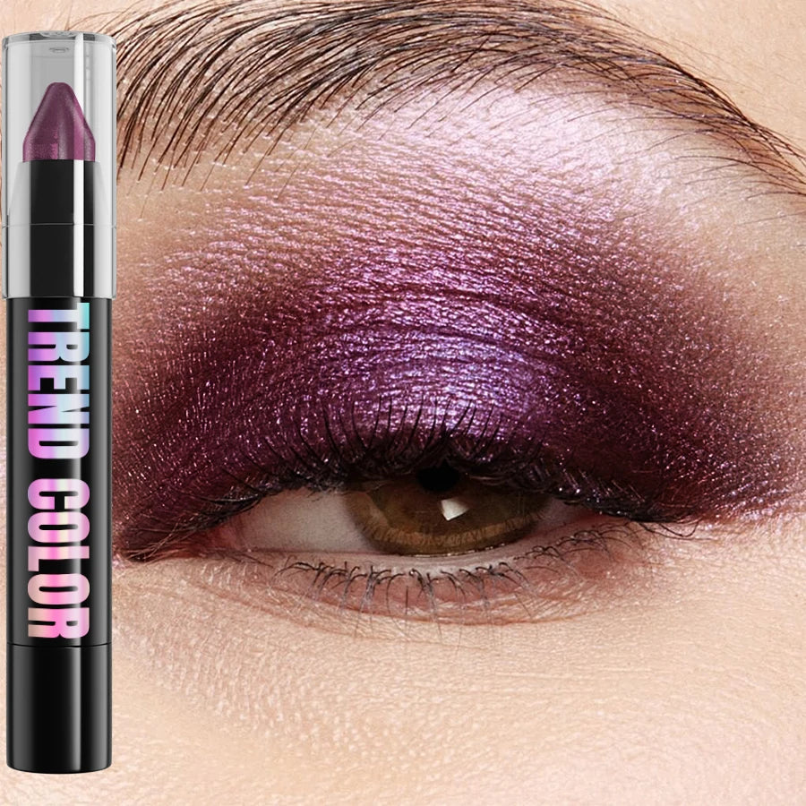 24 Colors Pearlescent Glitter Eyeshadow Eyeliner Pencil Waterproof Qme 11