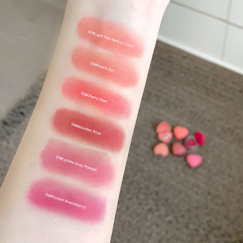 Gegebear Love Lip Cheek Cream Matte Powder Soft Valentine's Day Qme
