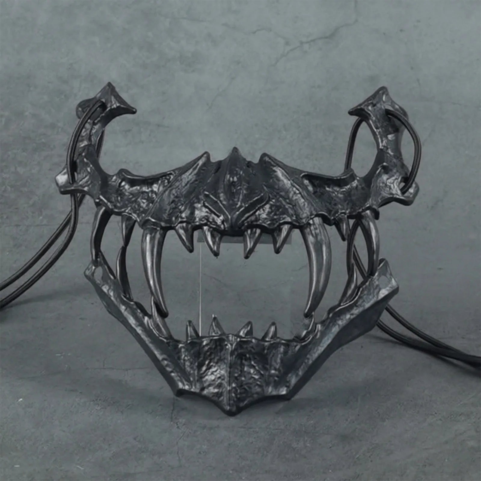 Halloween Skull Party Mask Anime Dragon God Skeleton Half Face Bone Animals Cosplay Dance Prom Costume Props Skullmask Qme D