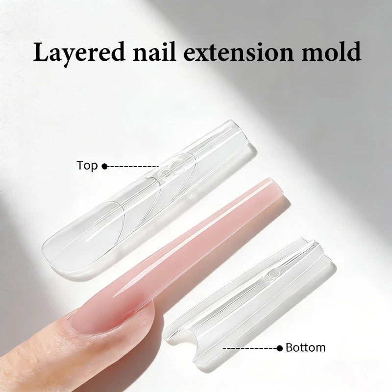 Sandwich Dual Nail Forms Quick Extensions-dual T-shaped Ellipse Qme