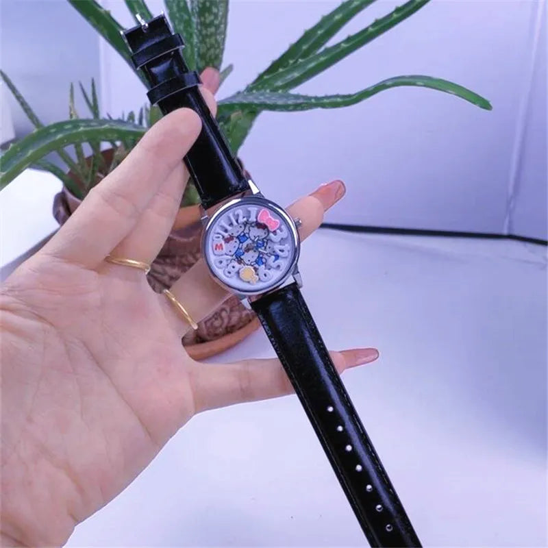 Hello Kitty Cartoon Watch Stylish Watches for Students Cute and Unique Birthday Gifts for Couples Qme 1