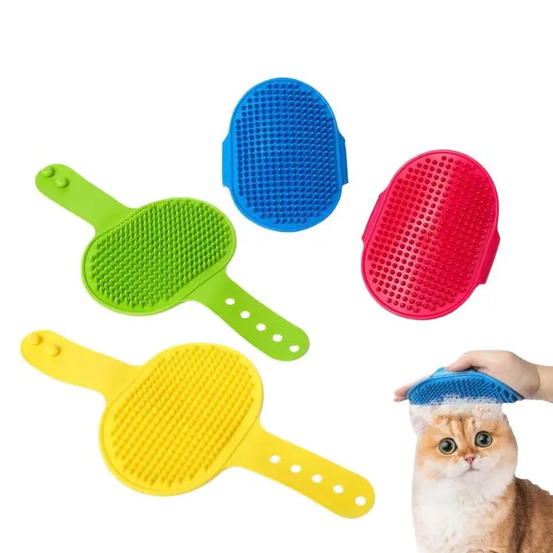 Fur Removal Tool Cats Dogs Pet Bathing Supplies Soft Rubber Bath Qme