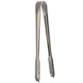 Stainless Steel Ice Tongs Food Serving Tongs with Serrated Tips Non Slip Kitchen BBQ Bar Buffet Restaurant Party Ice Cube Clip Qme Grey