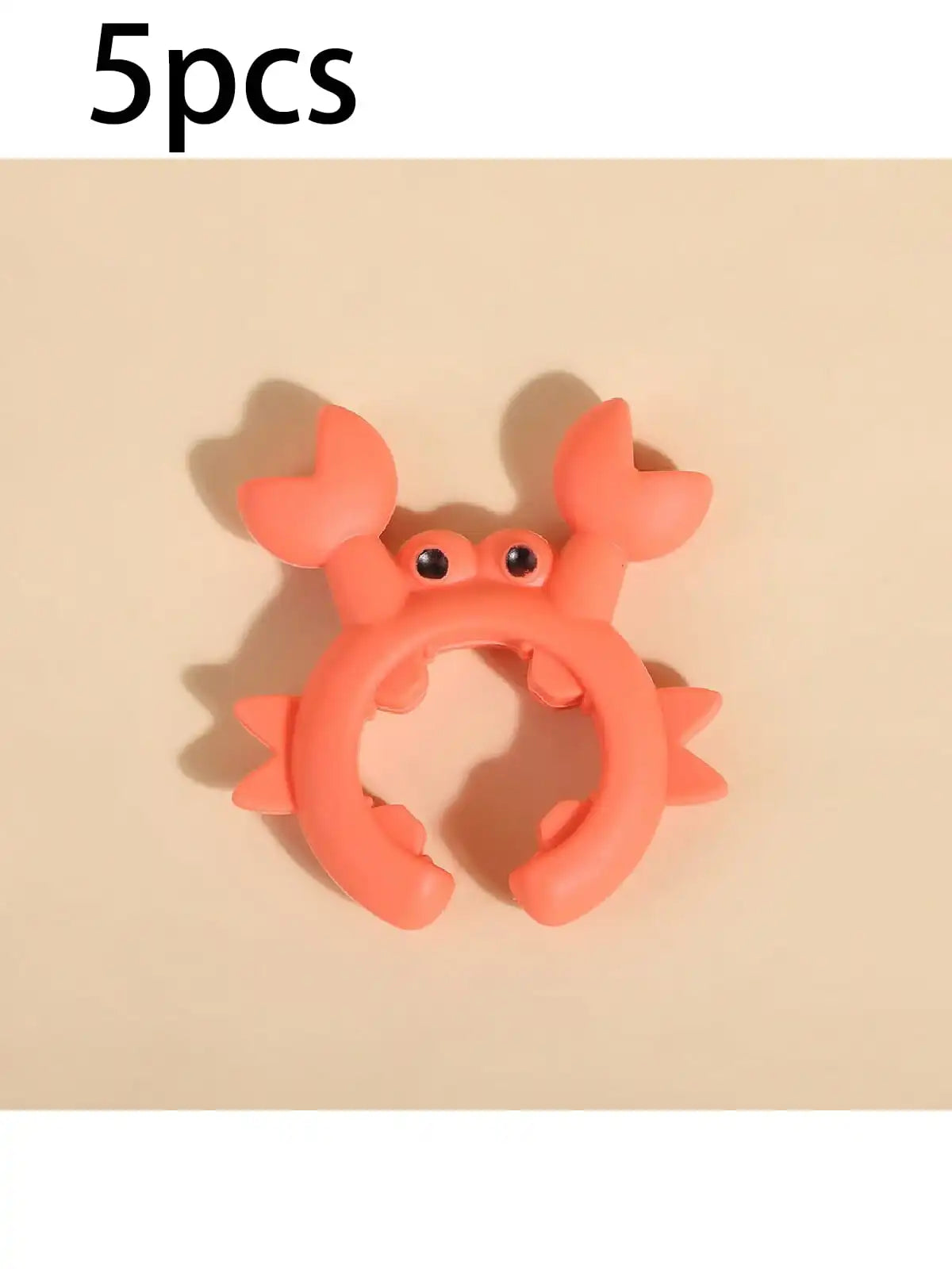 1 2 3 Crab Shaped Silicone Spatula Holder Kitchen Utensil Placement Qme Orange 5pcs