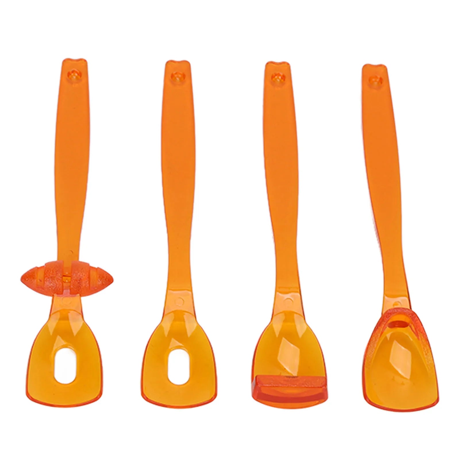 4pcs Tongue Muscle Trainer Portable Oral Lips Muscle Exerciser Recovery Tool for Dysarthria (Orange) Oral Muscle Training Tool Qme