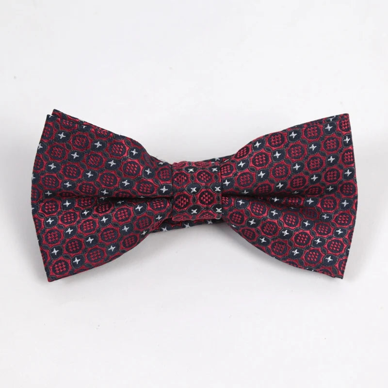 Men Burgundy Necktie Marriage Gifts Women Red Neck Ties Man Striped