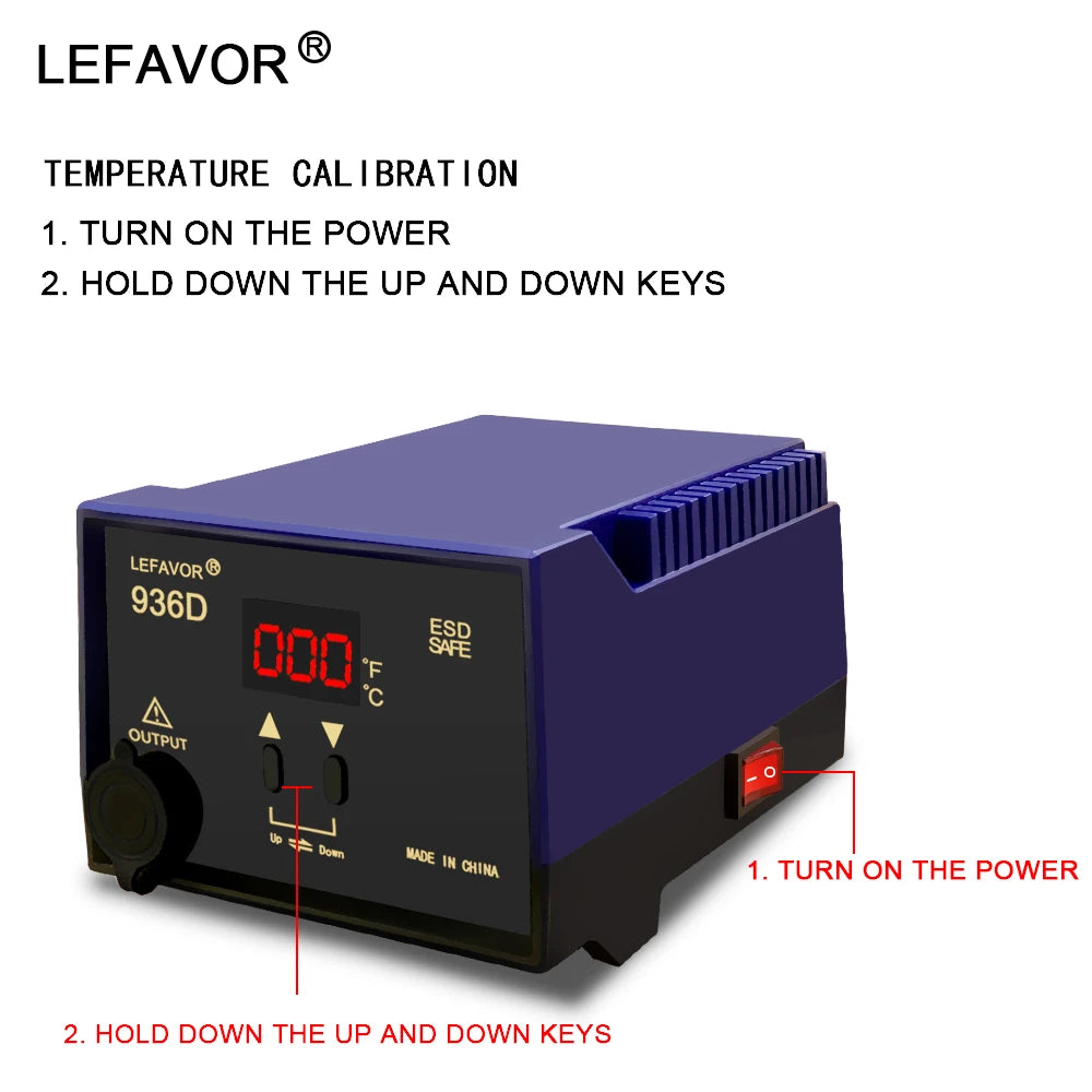 936D 936H 60W Digital Soldering Iron Stations Fast Temperature Qme