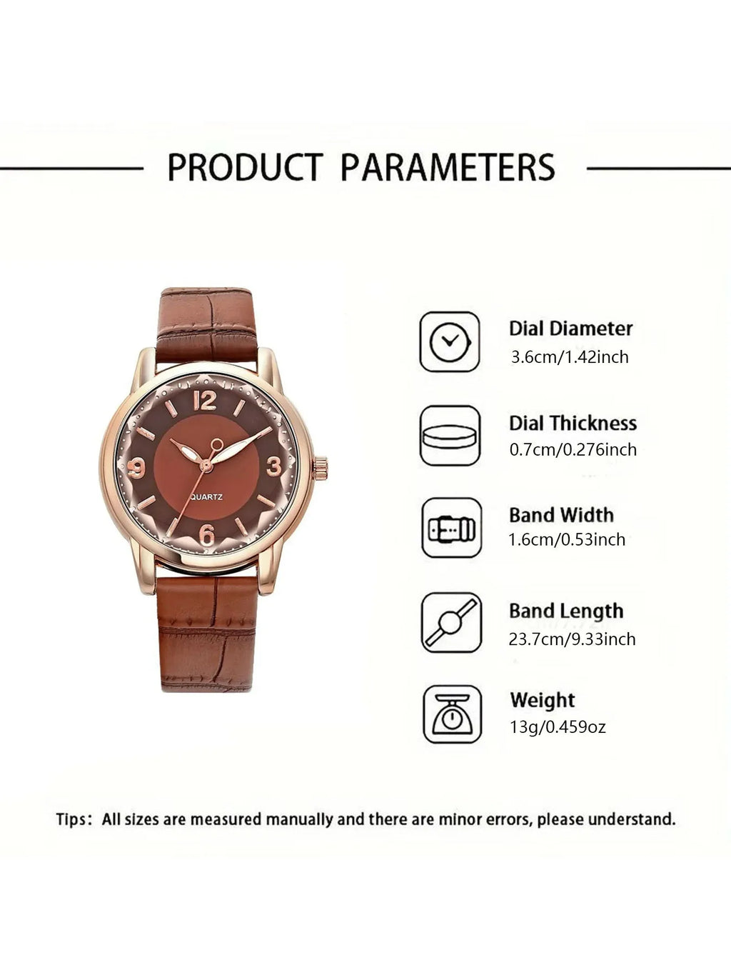 Ladies' high-end and cool style, niche quartz watch, women's simple temperament, retro square small dial Qme