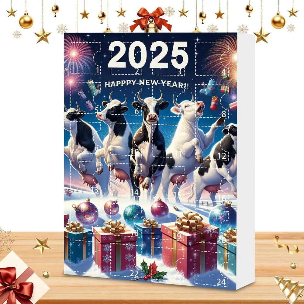 Christmas Countdown Calendars Cute 24 Cow Advent Calendar Cartoon Qme A China Mainland M