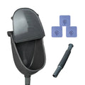 Wall Urinal Bathroom Accessories Lid Outdoor Standing Urinals Men Qme Gray 3piece set