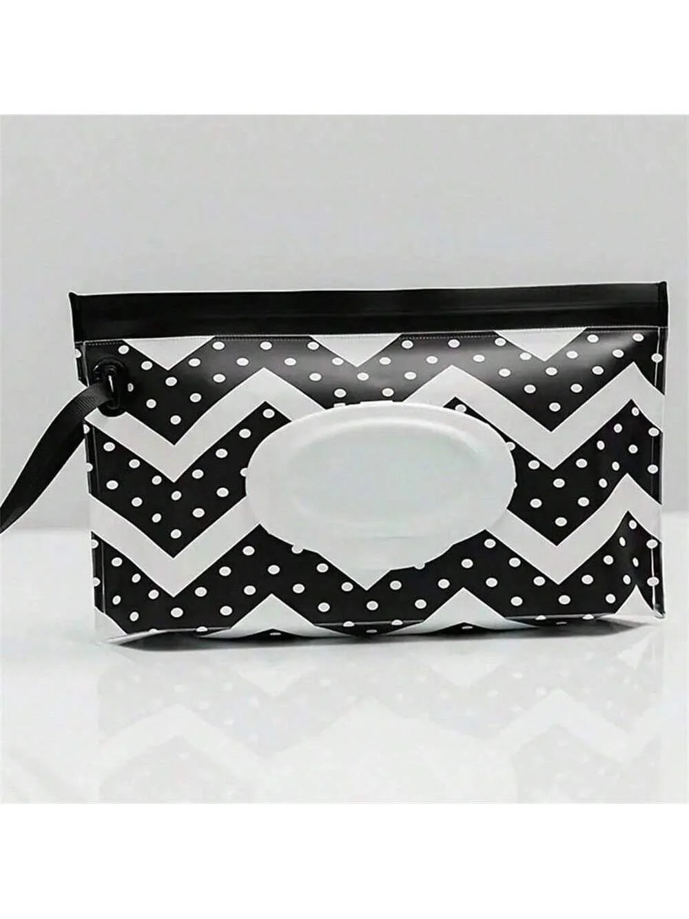 Tissue Holder Reusable Carry Wet Wipe Pouch Storage Case Outdoor Qme black M