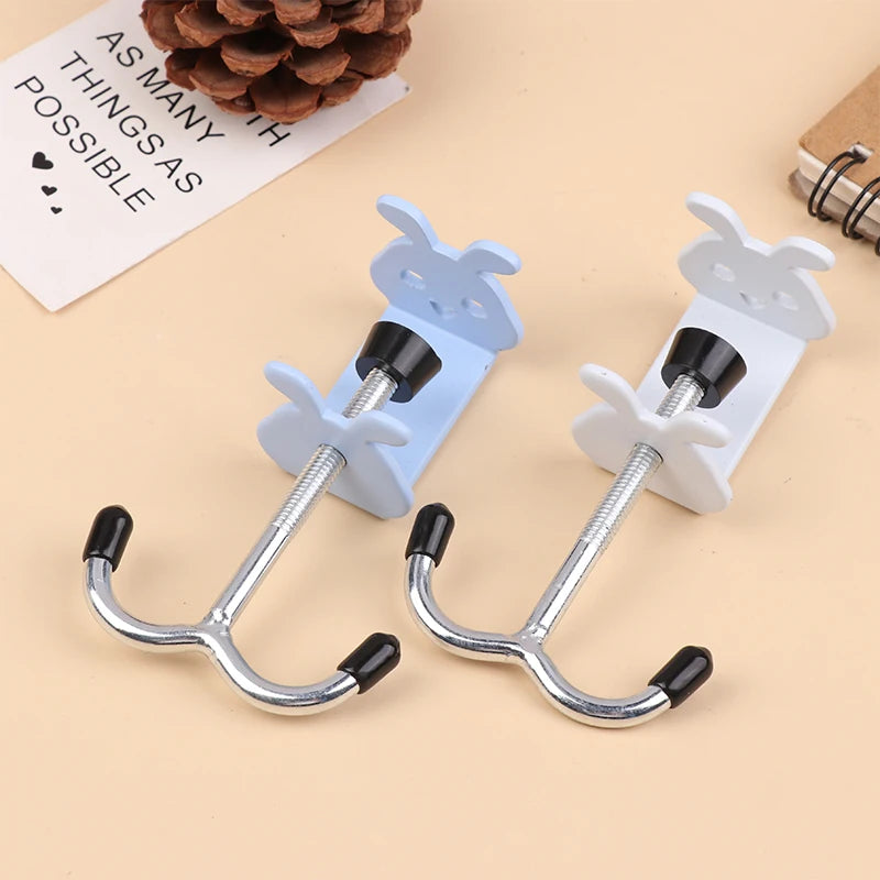 Backpack Desk Hanger Punch-free Cute Rabbit Bag Hook Table Side Qme
