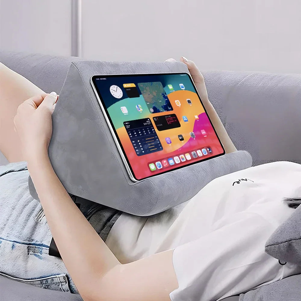 Sponge Pillow Tablet Stand Holder Pillow Pad Ultra Multi-Angle Soft Tablet Stand for Samsung Xiaomi Tablet Holder Reading Stand Qme