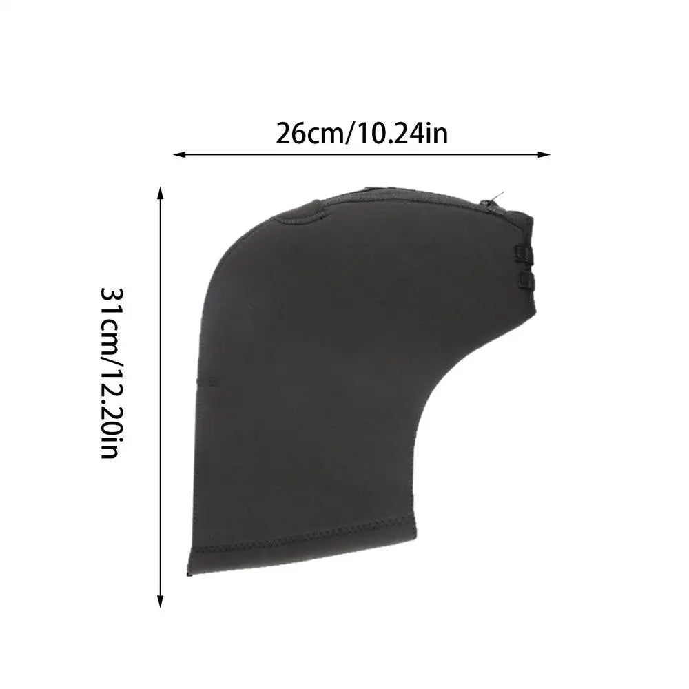 cold resistant gloves warm mountain bike riding gloves Breathable Mountain Bike Handlebar Mittens for Adventure Racing Qme black