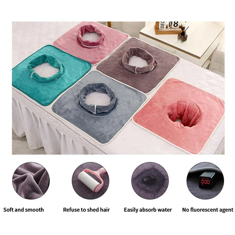 35 Velvet Thickened Beauty SPA Massage Table Planking Face Towel Qme
