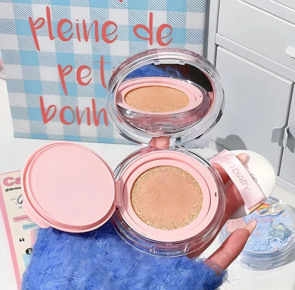 JOJO Diary Korean Hydrating Air Cushion BB Cream Concealer Moisturizing Lasting Moisturizing No Stuck Waterproof and Sweat-proof Qme