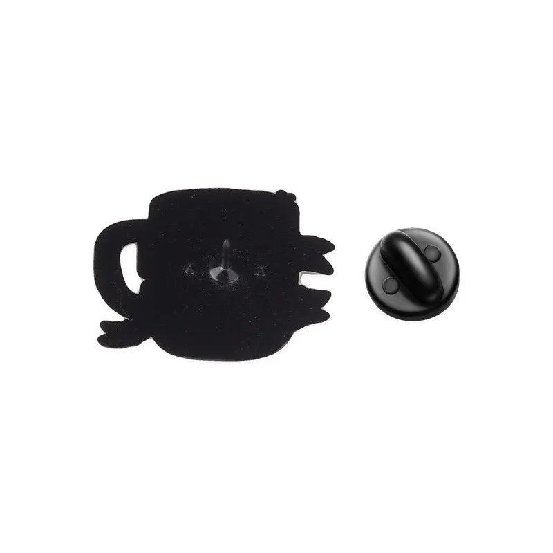 Motivational Enamel Pins Ambition Fuel Jerry Can Cup of Ambition Coffee Cup Lapel Brooches Positive Quote Badges for Daily Decor Qme