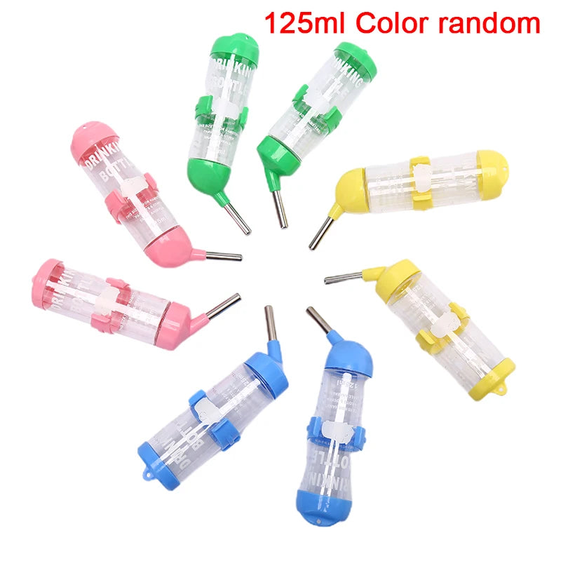 1Pc Plastic Hamster Drinker Water Bottle Dispenser Feeder Hanging Pet Dog Guinea Pig Squirrel Rabbit Drinking Head Pipe Fountain Qme